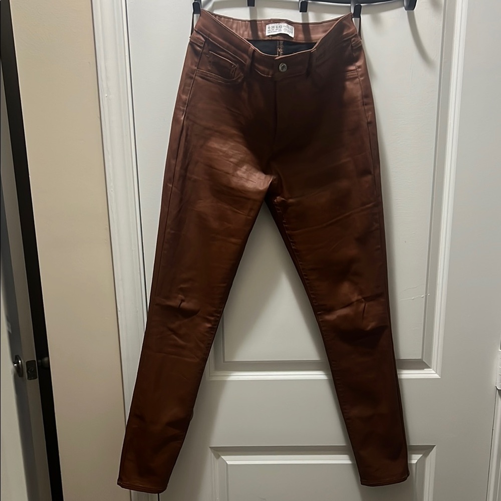 Brown Leather Pants